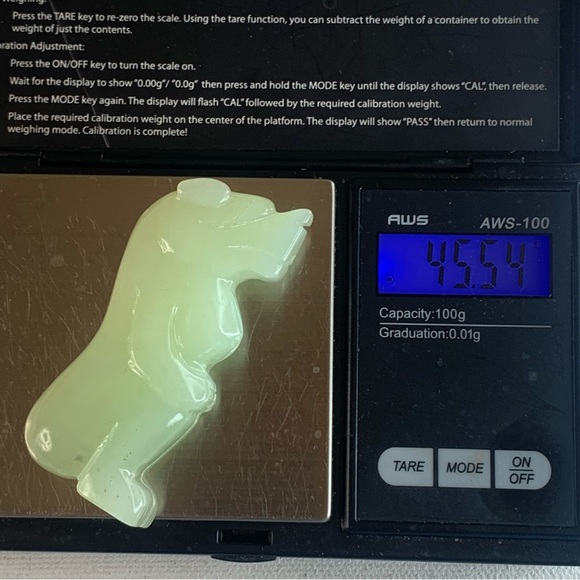 Chinese Jade Foo Dog Dragon Figurine Carved Mythical Beast Auspicious Animal 2.5 - Picture 14 of 16